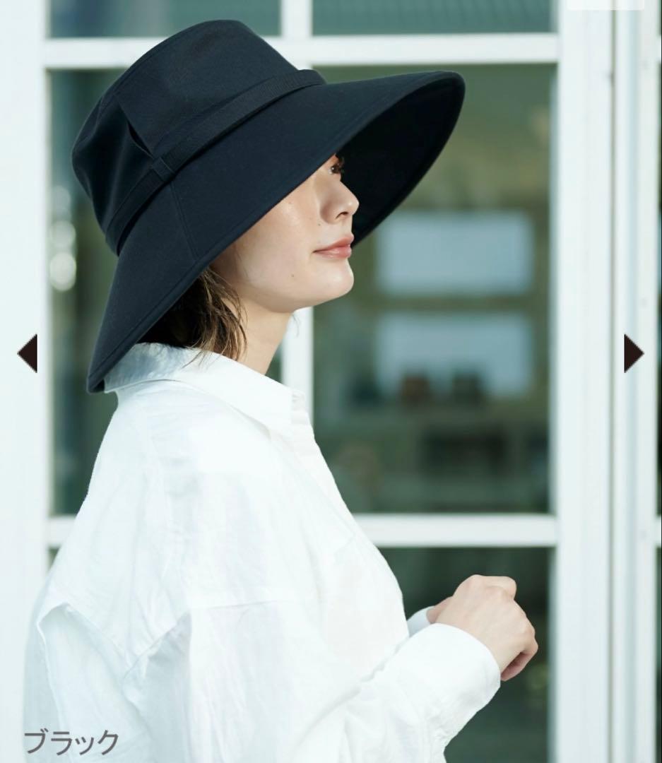 新品サンバリア100 ウィンドハット　ブラックL