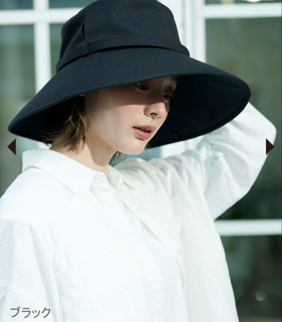 新品サンバリア100 ウィンドハット　ブラックL