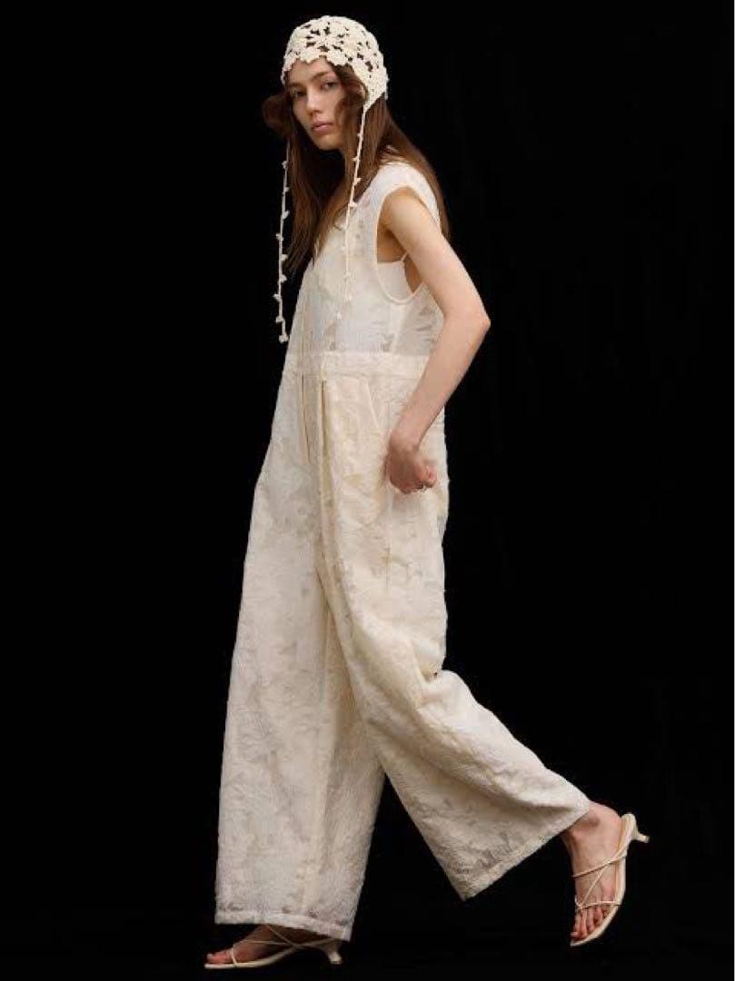 AMERI✨SHEER JACQUARD TAILORED ROMPERS S