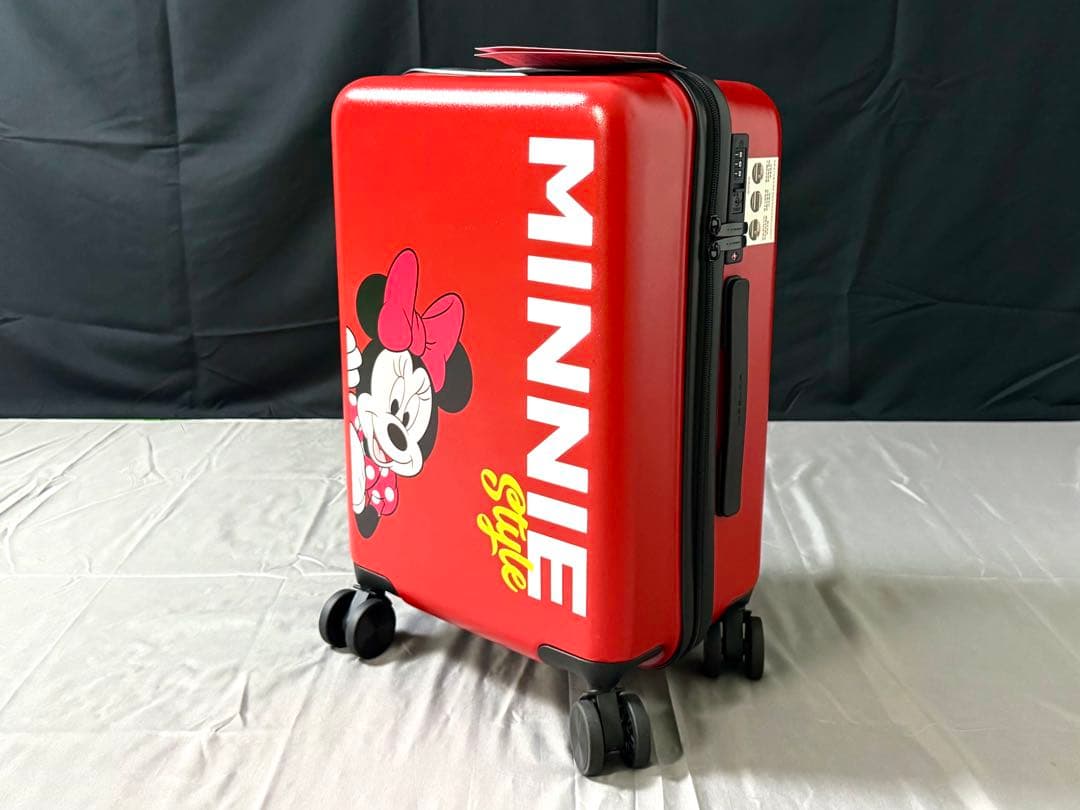 新品未使用 ディズニー ミニー スーツケース 20インチ TSAロック付 赤