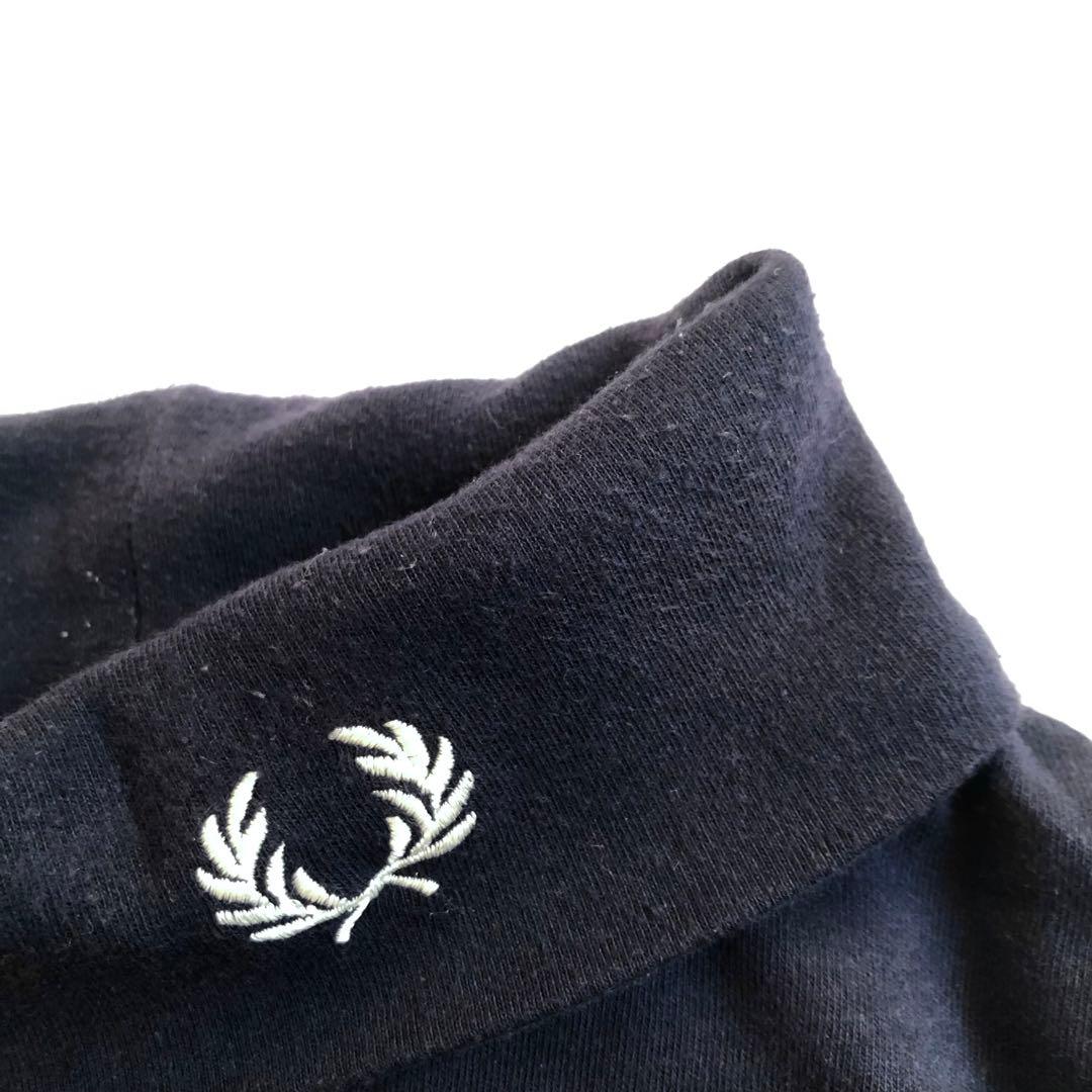 FRED PERRY×BEAMS 別注 タートルネック Tシャツ 月桂樹ロゴ刺繍