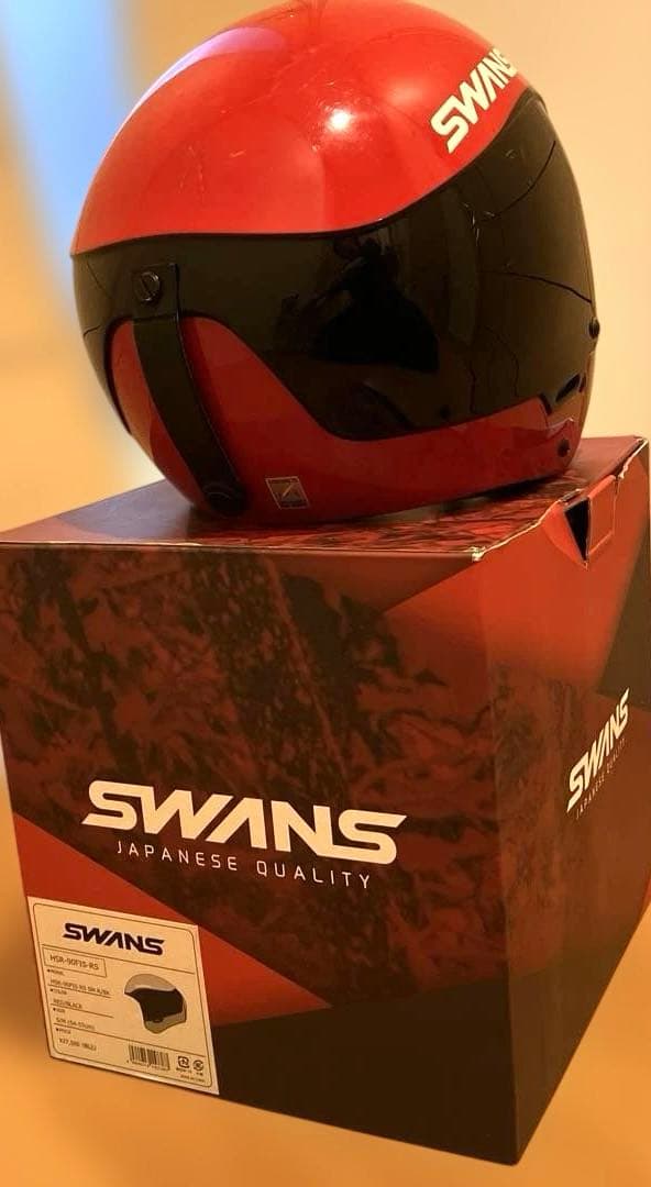 SWANS ヘルメット (FIS対応)とゴーグルとチンガードの3点セット