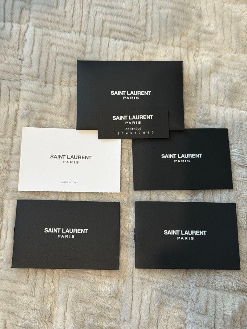 【定価6万円超】SAINT LAURENT ブラックレザー マネークリップ