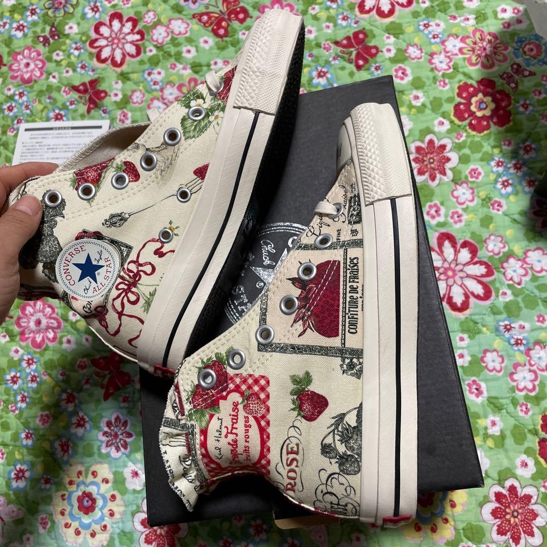 き*ん様 柄の出方が可愛い♡コンバースとピンクハウスコラボ☆