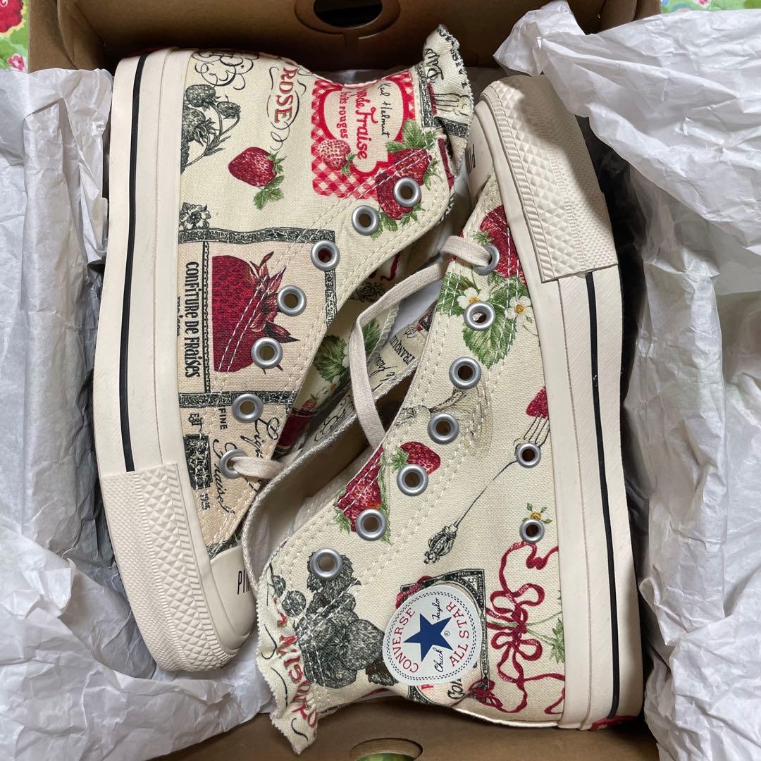 き*ん様 柄の出方が可愛い♡コンバースとピンクハウスコラボ☆