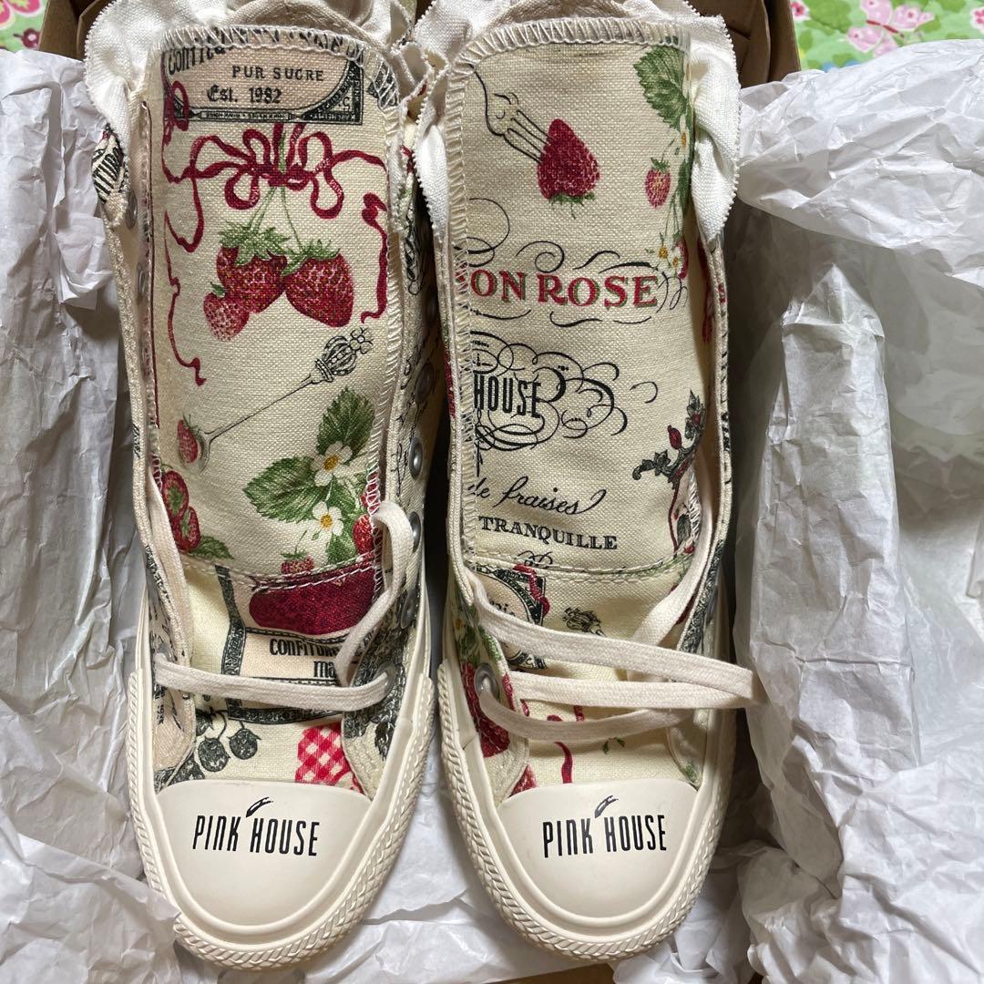 き*ん様 柄の出方が可愛い♡コンバースとピンクハウスコラボ☆