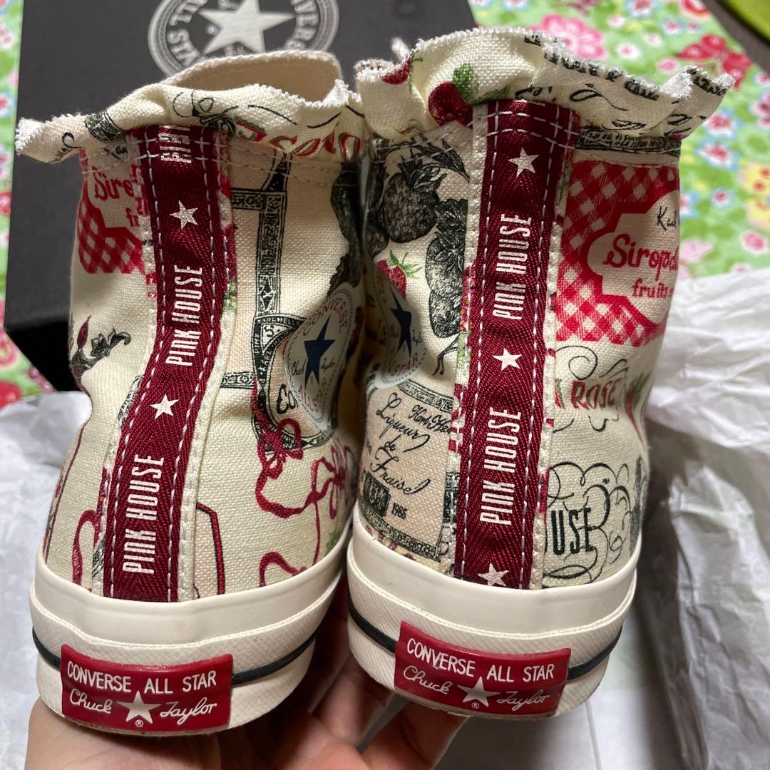 き*ん様 柄の出方が可愛い♡コンバースとピンクハウスコラボ☆