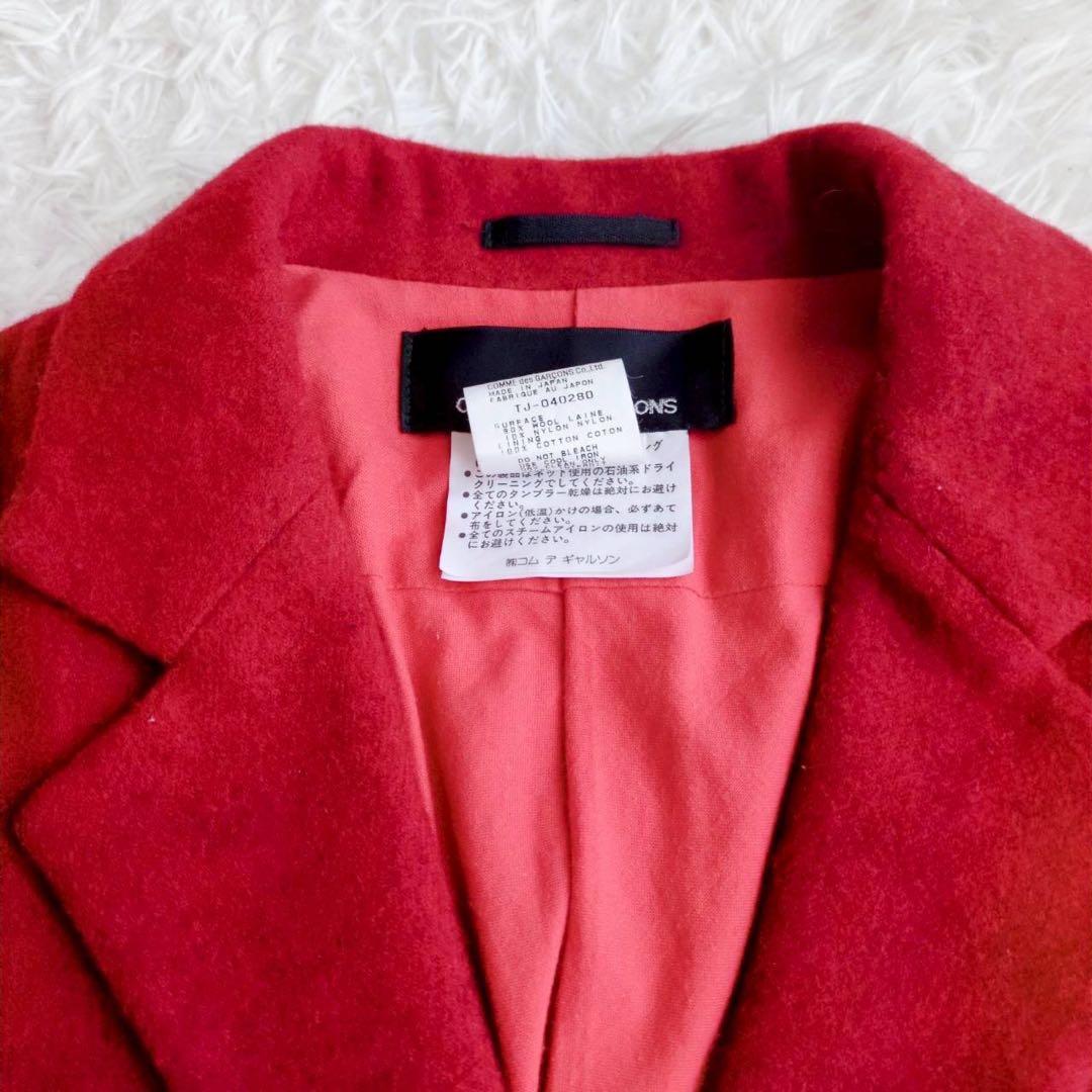 ◾︎希少◾︎ トリココムデギャルソン 90s 1996年 ケープコート ポンチョ 赤