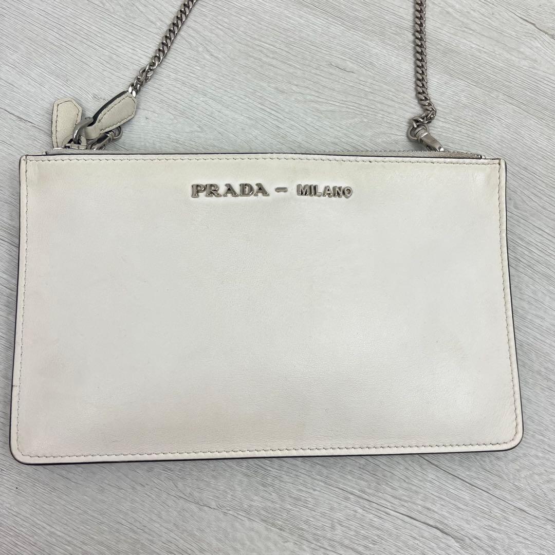 希少✨ PRADA プラダ ショルダーバッグチェーン クラッチバッグ 2way