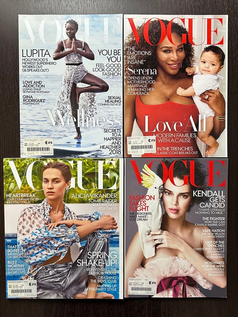 VOGUE US 2018年12冊、2019年1冊