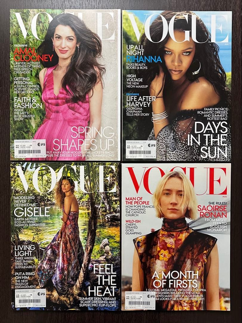 VOGUE US 2018年12冊、2019年1冊