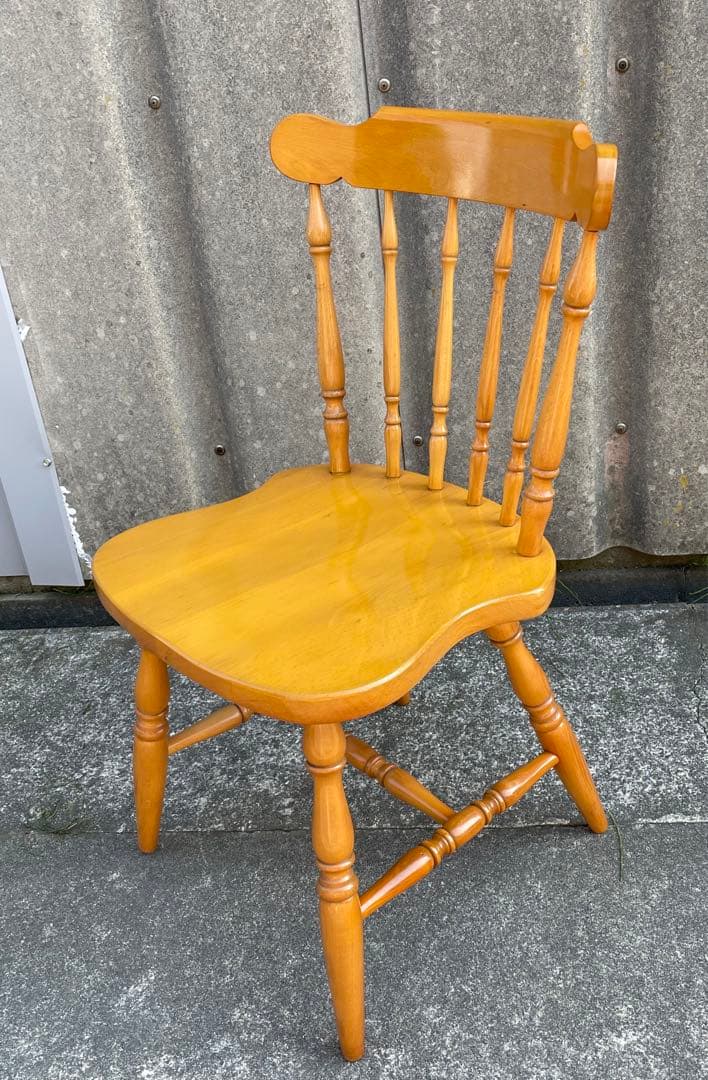 飛騨産業/HIDA/キツツキマーク/ダイニングチェア/ウィンザーチェア/椅子/③