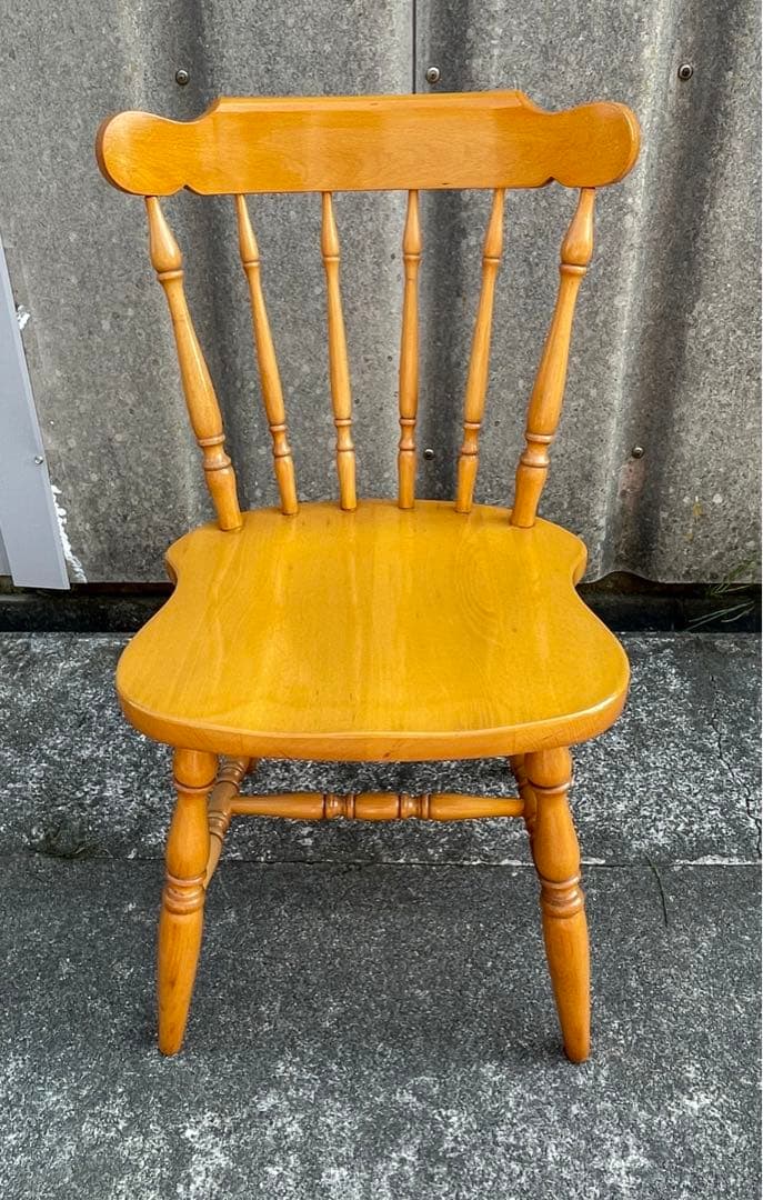 飛騨産業/HIDA/キツツキマーク/ダイニングチェア/ウィンザーチェア/椅子/③