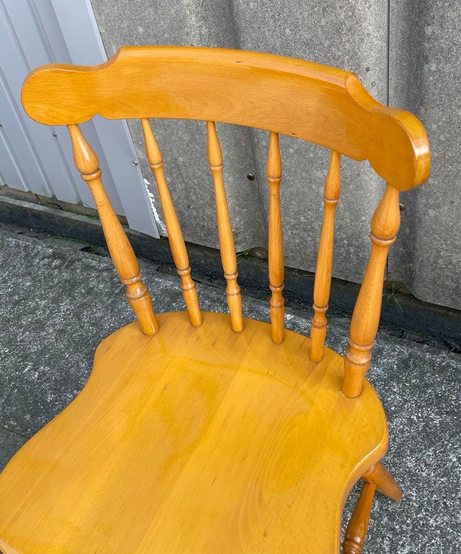 飛騨産業/HIDA/キツツキマーク/ダイニングチェア/ウィンザーチェア/椅子/③