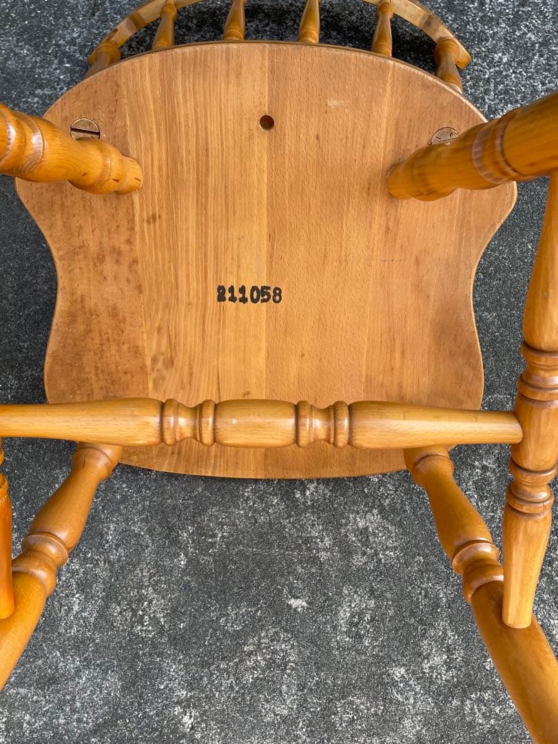 飛騨産業/HIDA/キツツキマーク/ダイニングチェア/ウィンザーチェア/椅子/③