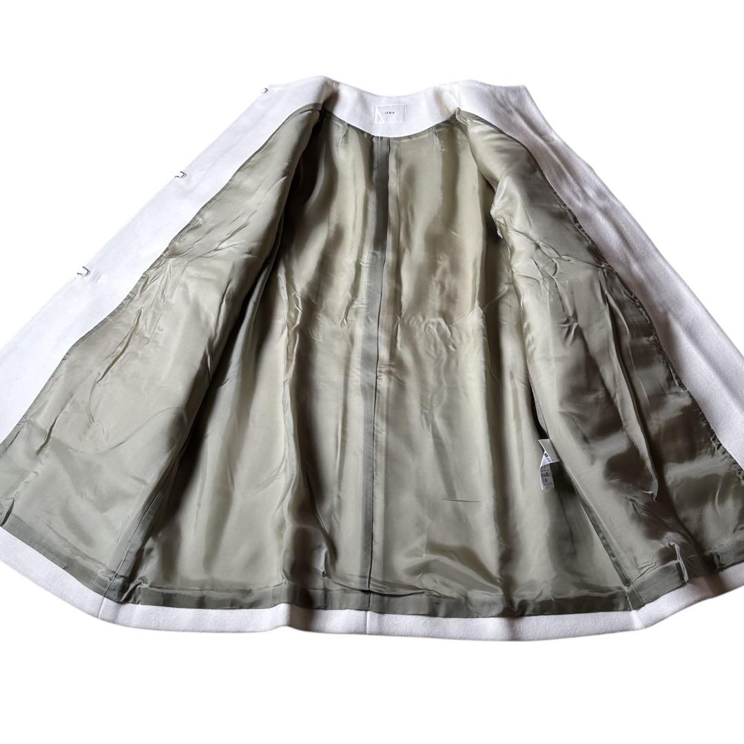 【新品未使用】IENA イエナ ボトルネックトラペーズコート 38