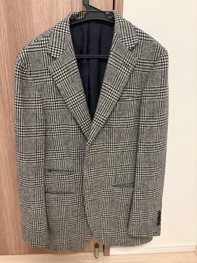 BEAMS チェック柄 テーラードジャケット