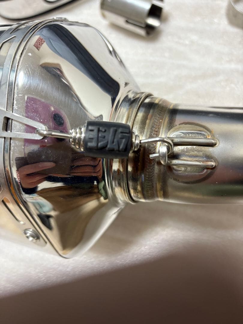 ヨシムラ スズキGSR250用ステンレス マフラー ※目立たない下側に凹み有り