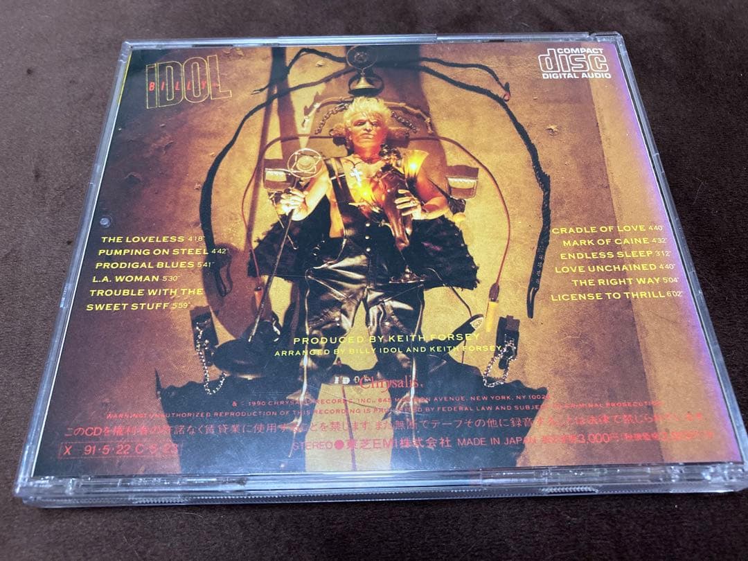 ビリー・アイドル　スティーヴ・スティーヴンス　サインCD billy idol