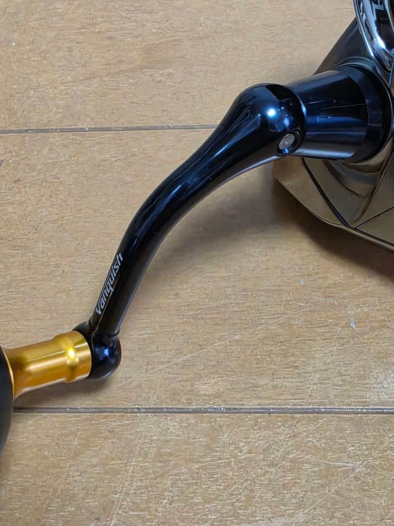 シマノ　16ヴァンキッシュ4000HG　夢屋アルミラウンド型ノブ　リールスタンド