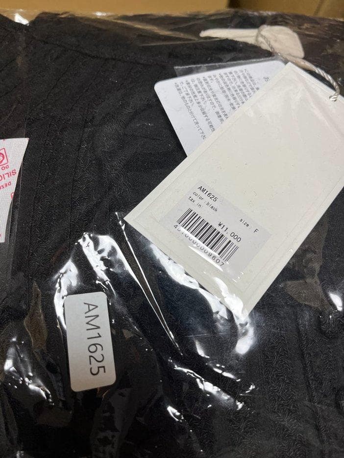 トップス andmary Nini ribbon tops black AM1625