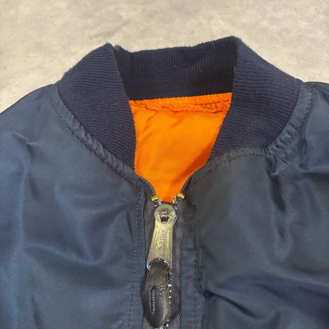 旧タグ ALPHA INDUSTRIES 80s USA製 IDEALジップ