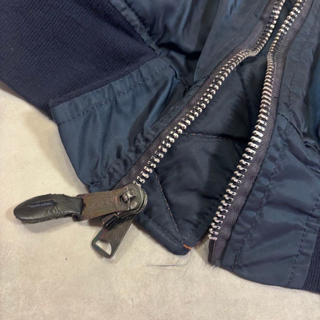 旧タグ ALPHA INDUSTRIES 80s USA製 IDEALジップ