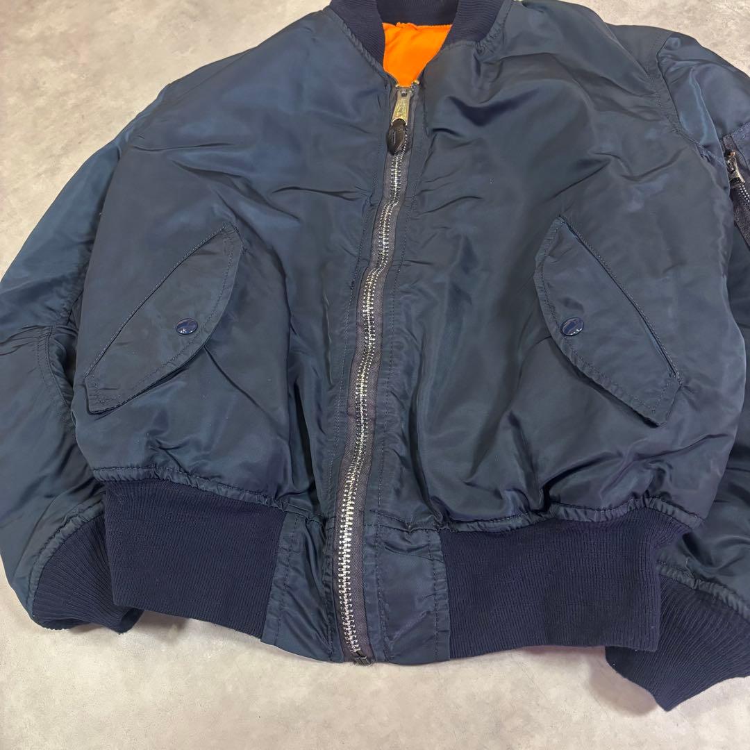 旧タグ ALPHA INDUSTRIES 80s USA製 IDEALジップ