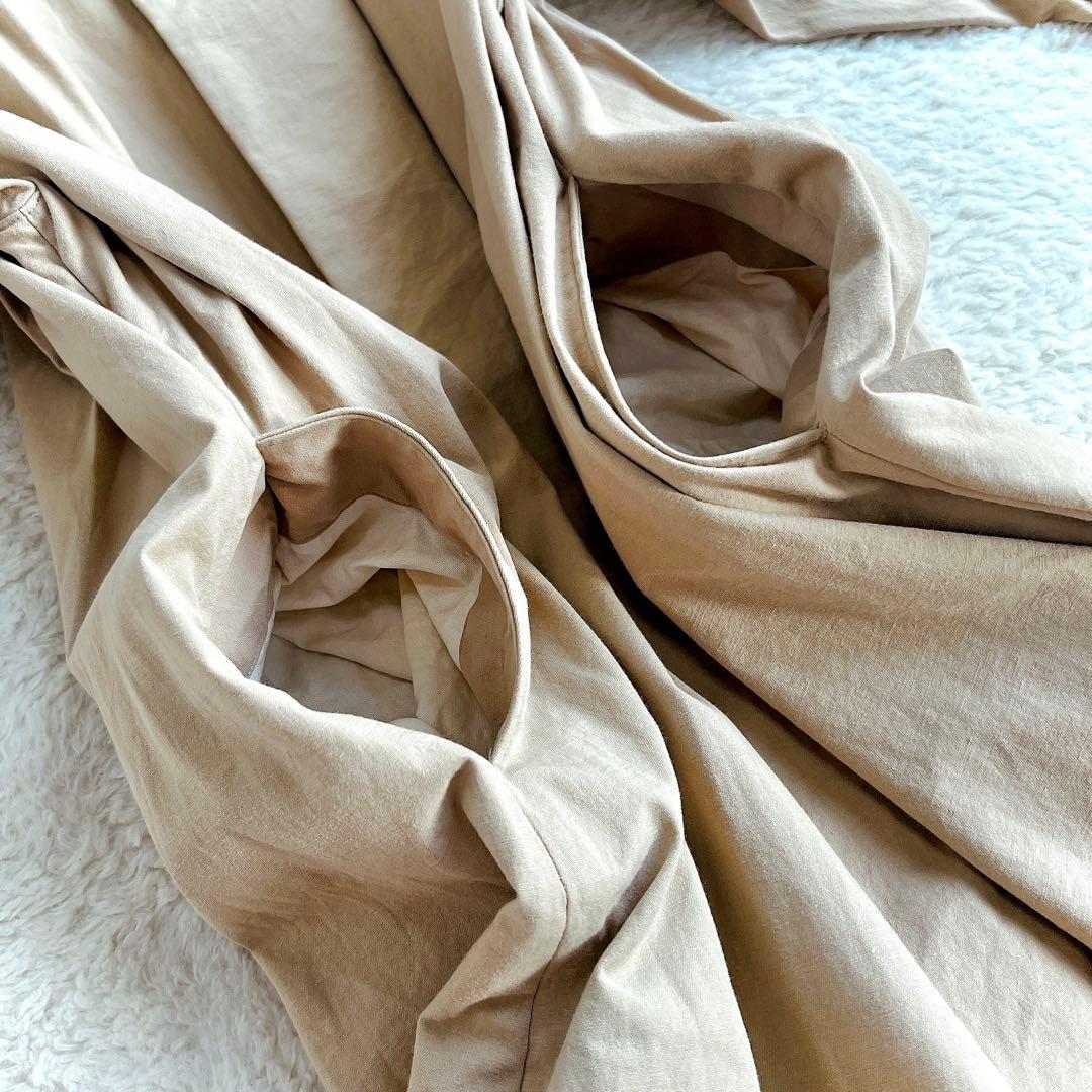 【suzuki takayuki】比翼仕立ステンカラーコート　ベージュ【日本製】