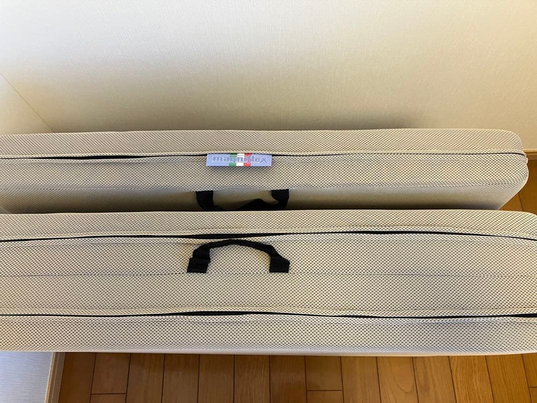 マニフレックスメッシュウイング　シングルサイズ　ミッドグレー