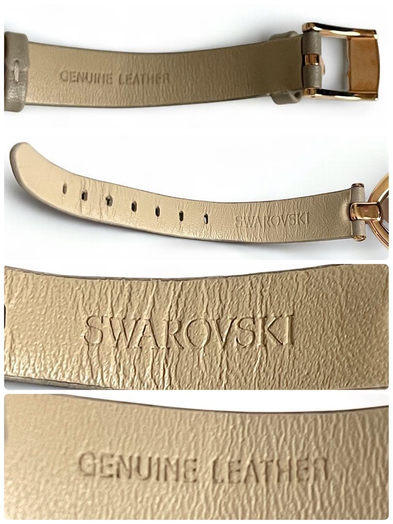 美品 稼働品 付属品有り SWAROVSKI レディース ローズゴールド