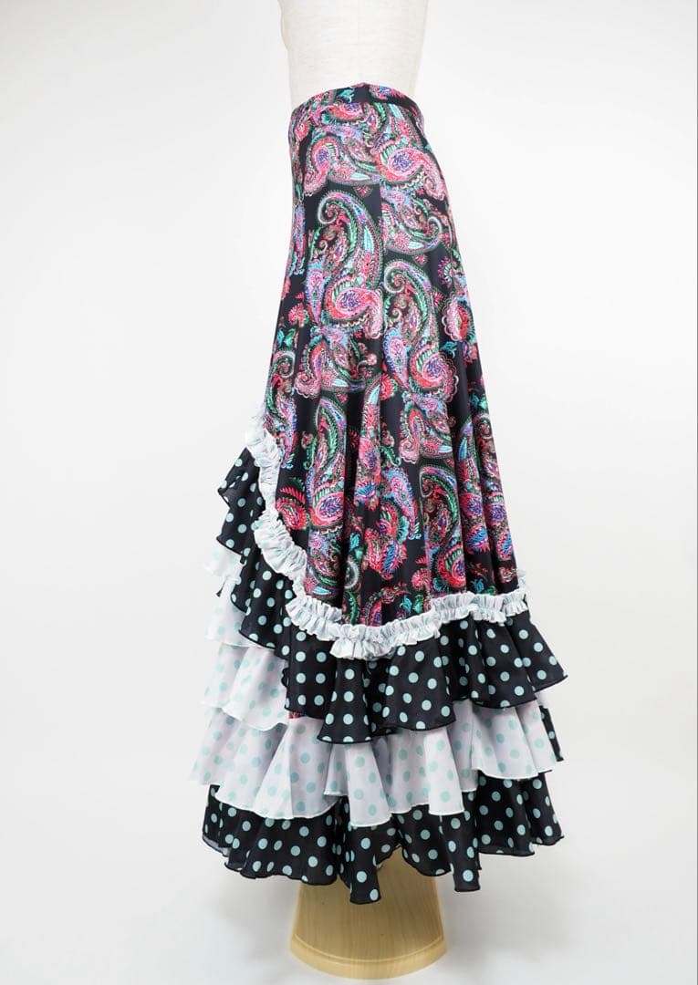 フラメンコ　ファルダ　新品　※訳あり　フラメンコ衣装　レッスンファルダ