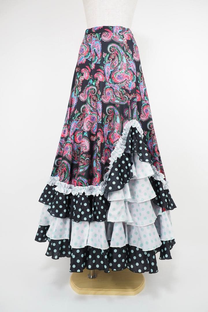 フラメンコ　ファルダ　新品　※訳あり　フラメンコ衣装　レッスンファルダ