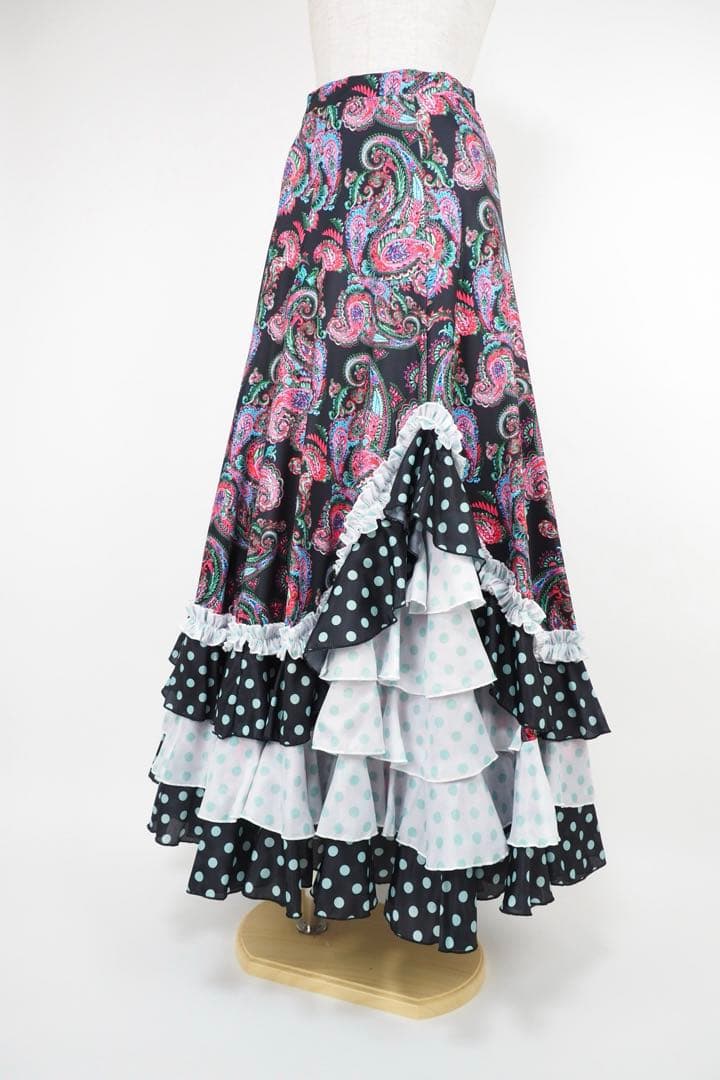 フラメンコ　ファルダ　新品　※訳あり　フラメンコ衣装　レッスンファルダ