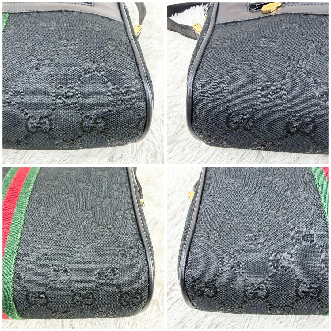 【極美品】オールドグッチ シェリーライン GGキャンバス ショルダーバッグ 箱付