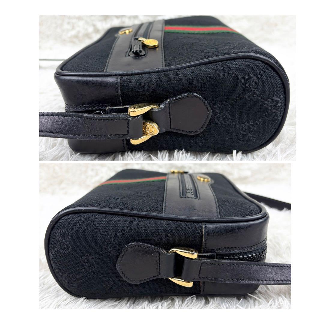 【極美品】オールドグッチ シェリーライン GGキャンバス ショルダーバッグ 箱付