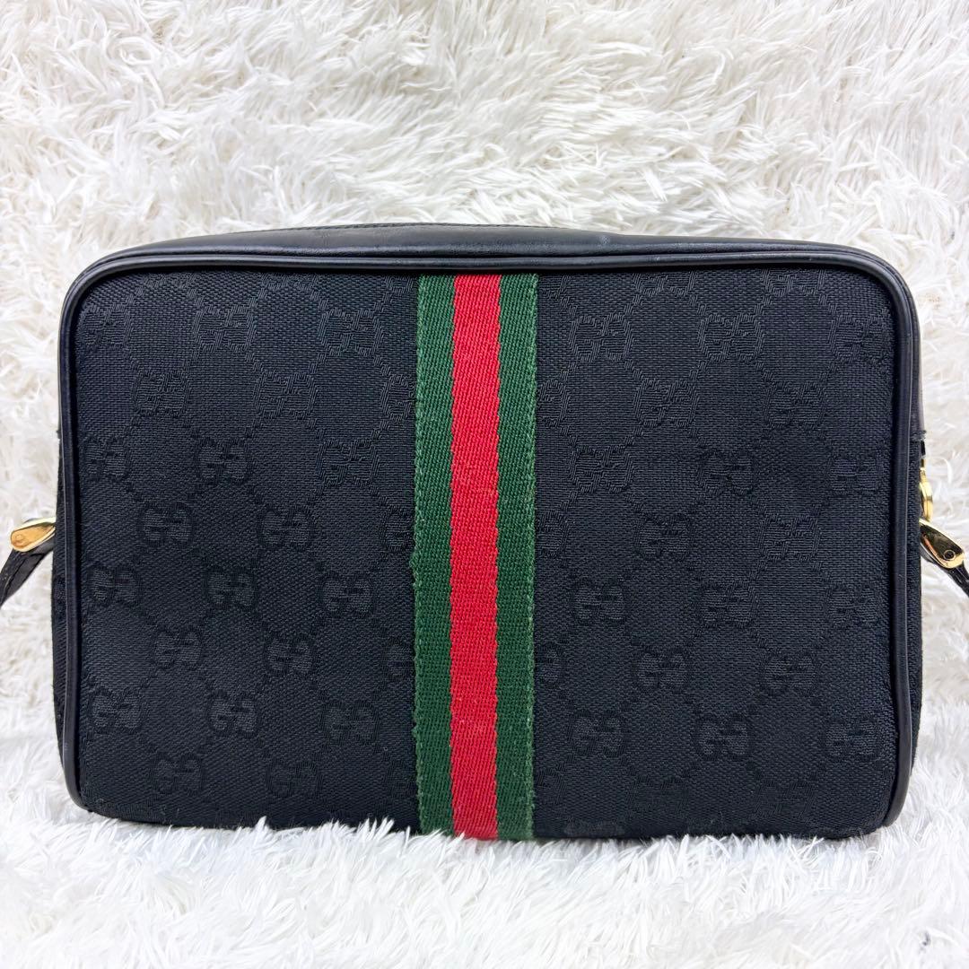 【極美品】オールドグッチ シェリーライン GGキャンバス ショルダーバッグ 箱付