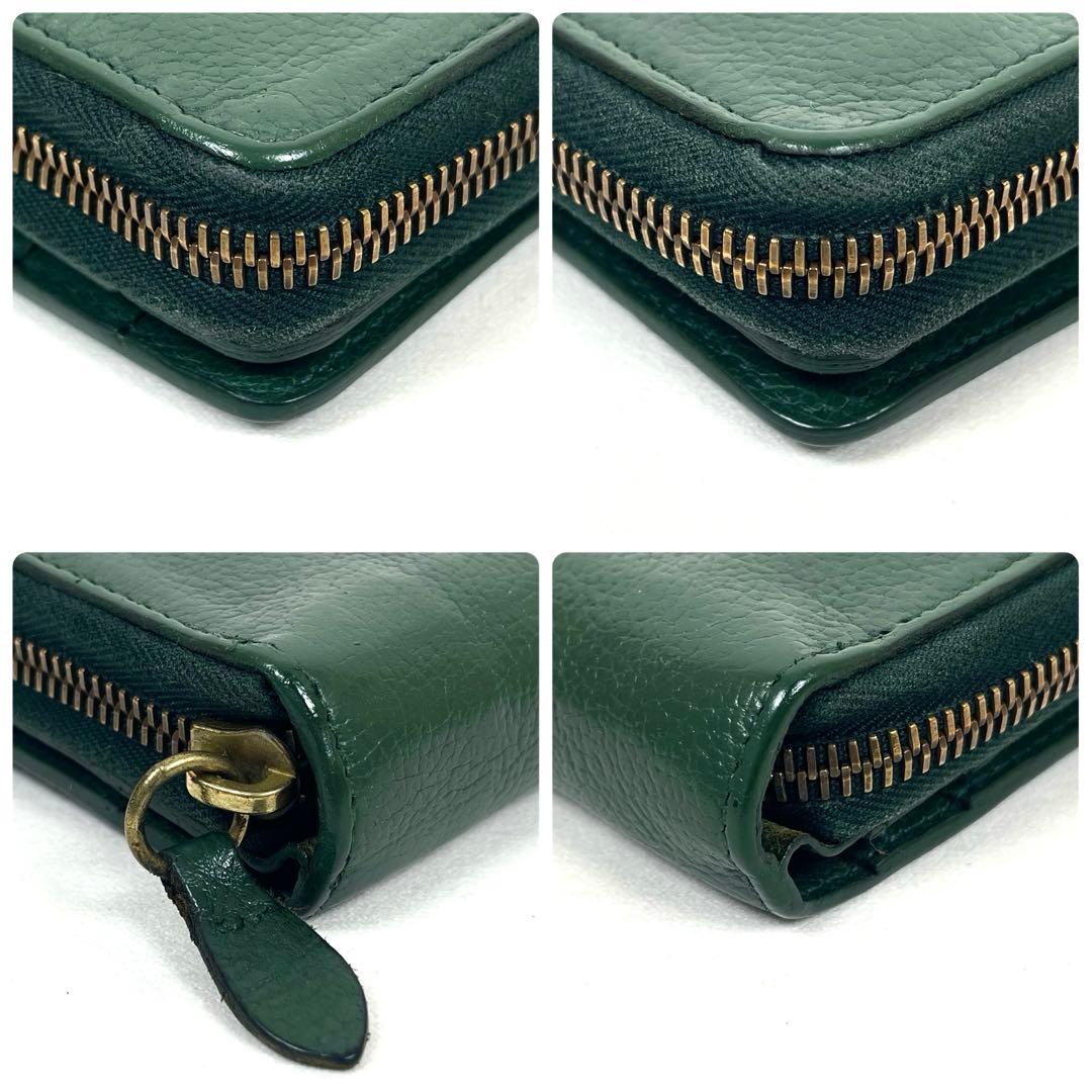 イルビゾンテ　長財布　2way 二つ折りラウンドファスナー　ロゴ型押し　レザー