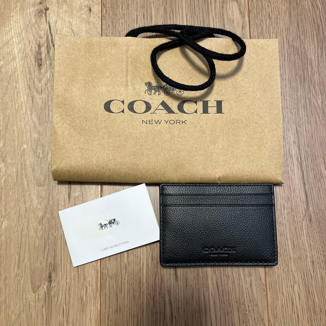 【更新しました】COACH マネー クリップ　皮　黒