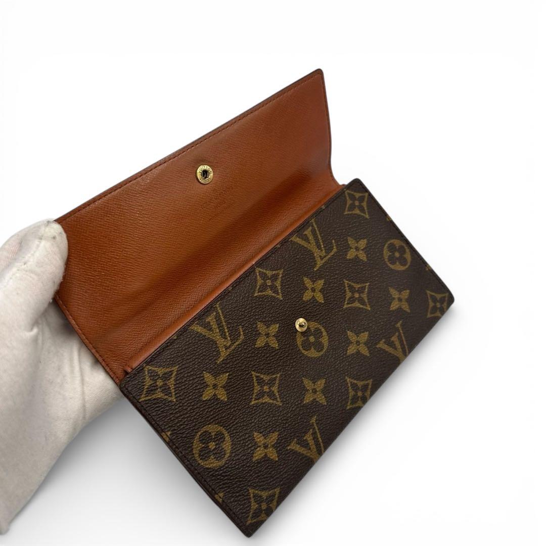 【美品】ルイヴィトン 三つ折り財布 インターナショナル モノグラムTH0997