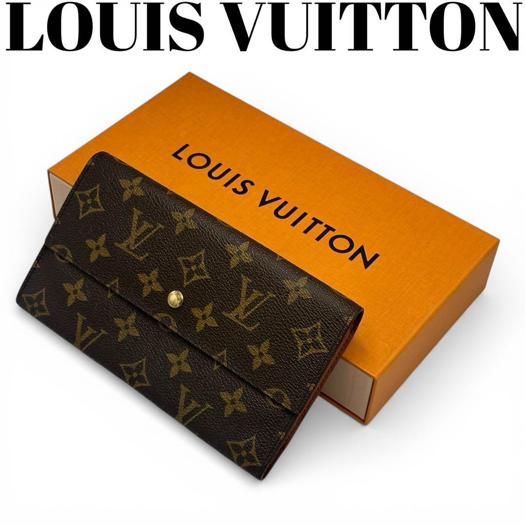 【美品】ルイヴィトン 三つ折り財布 インターナショナル モノグラムTH0997