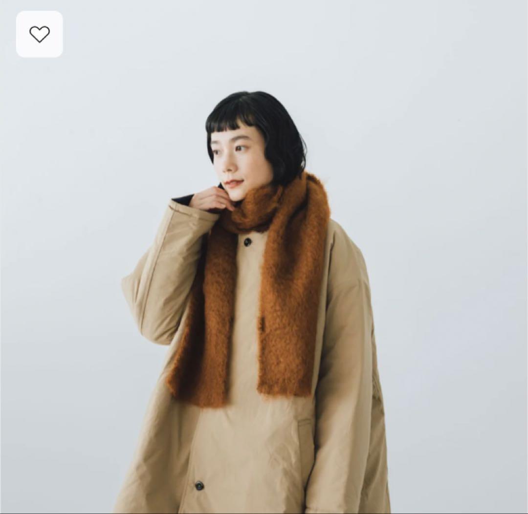 CINQ モヘアマフラー　ブラウン　新品未使用　くらすこと