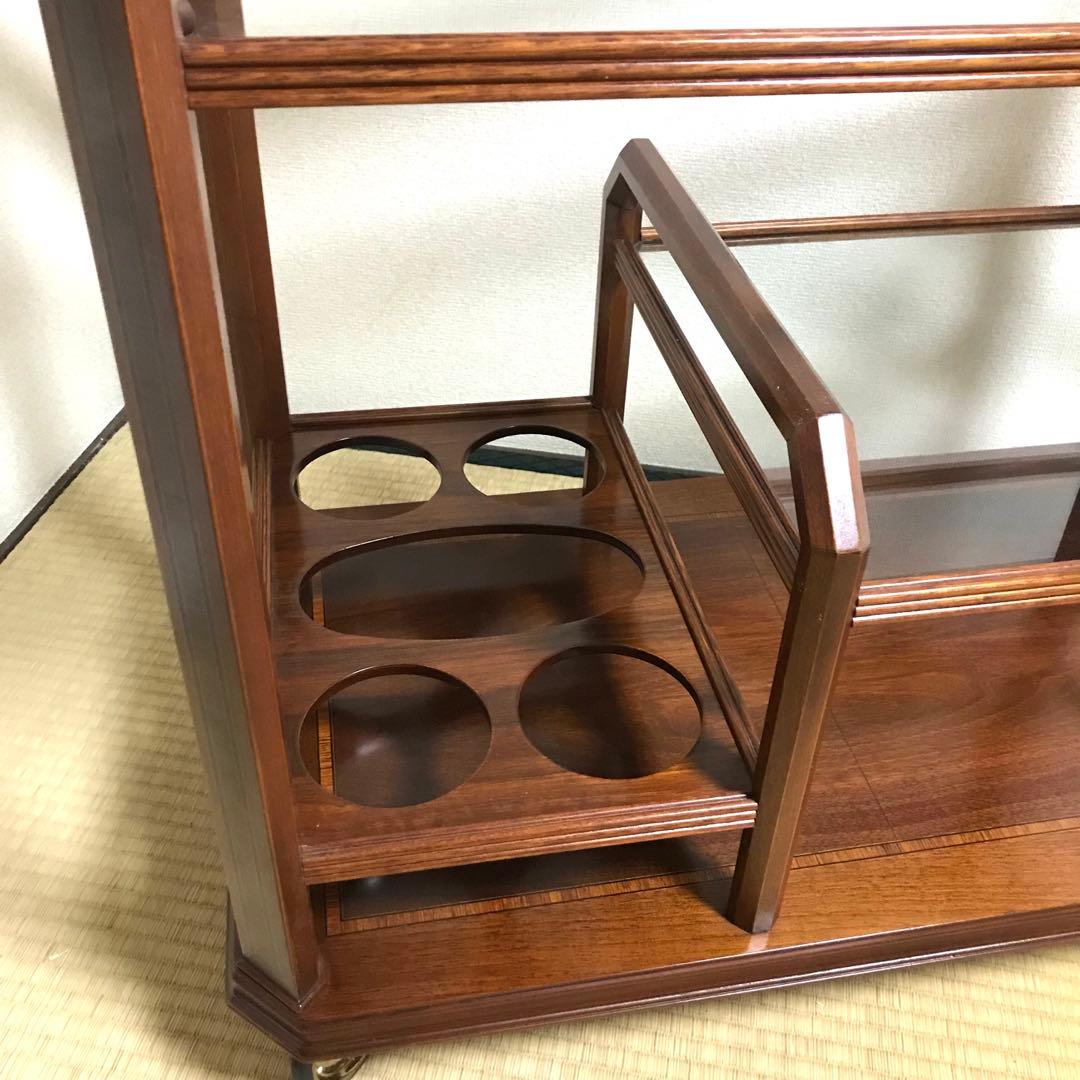 上品な 高級 キッチンワゴン 木製 アンティーク ビンテージ レストラン カフェ