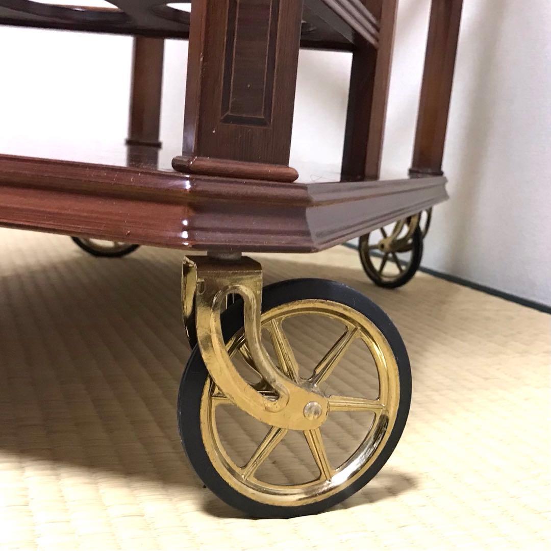 上品な 高級 キッチンワゴン 木製 アンティーク ビンテージ レストラン カフェ