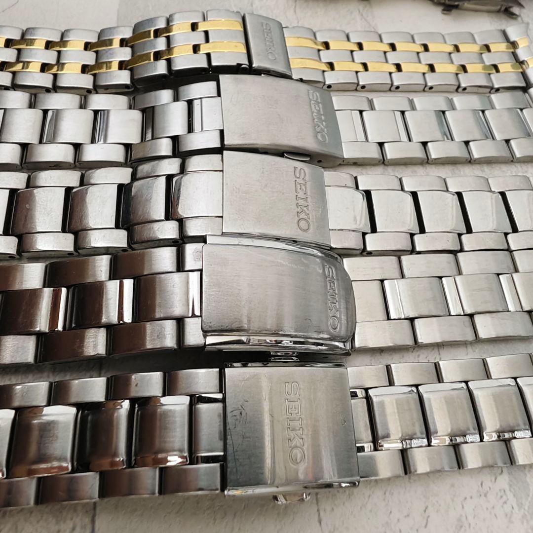 20mm SEIKO セイコー 腕時計ベルト メタルバンド 5本セット