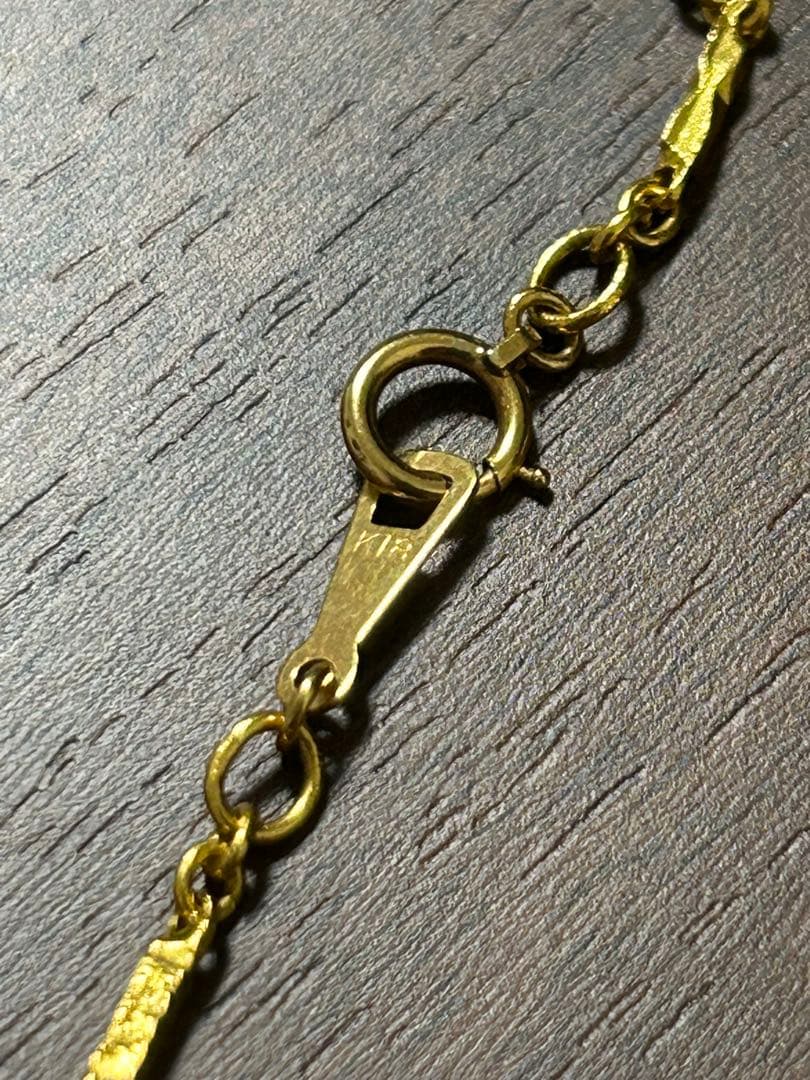 【さーば】18金　ネックレス　10g 切子ネックレス　50cm