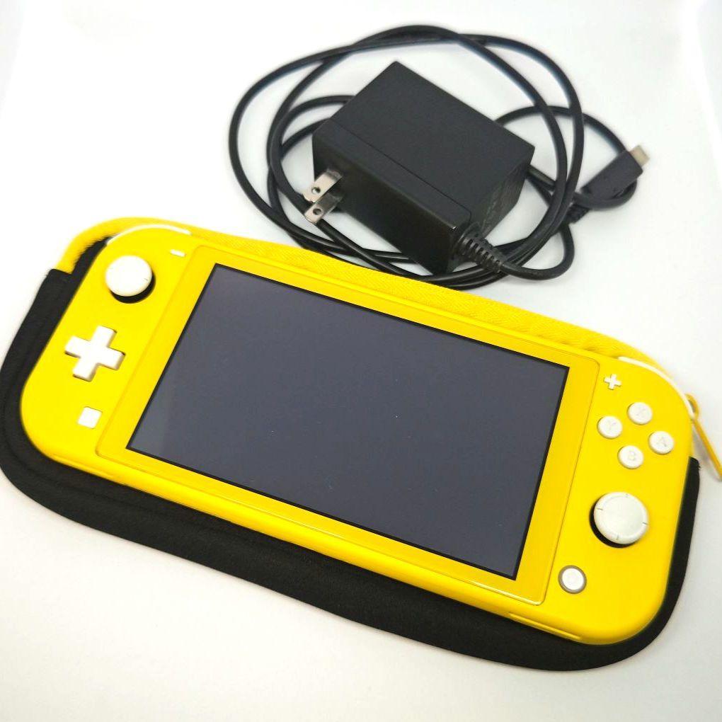 Nintendo Switch Lite イエロー 充電器付き 【ポーチ付き】