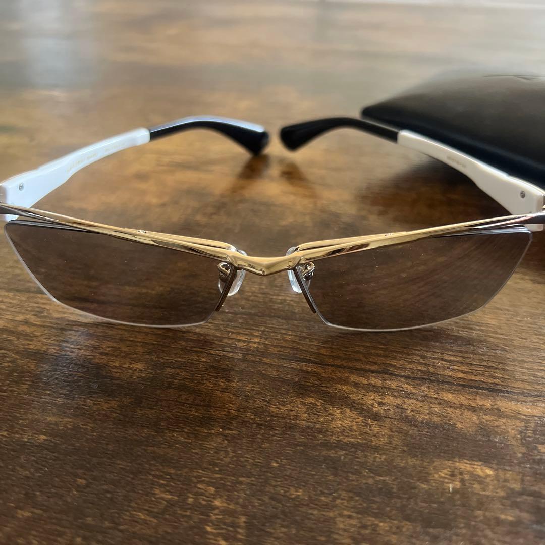 SAMURAI SHO サングラス ホワイト/シルバー　度無し　　哀川翔