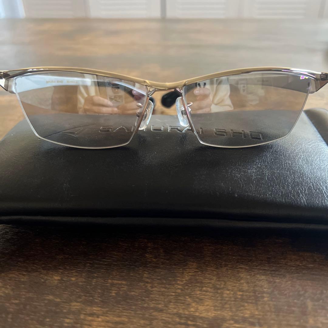 SAMURAI SHO サングラス ホワイト/シルバー　度無し　　哀川翔