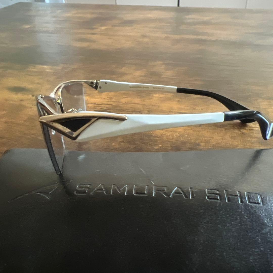 SAMURAI SHO サングラス ホワイト/シルバー　度無し　　哀川翔